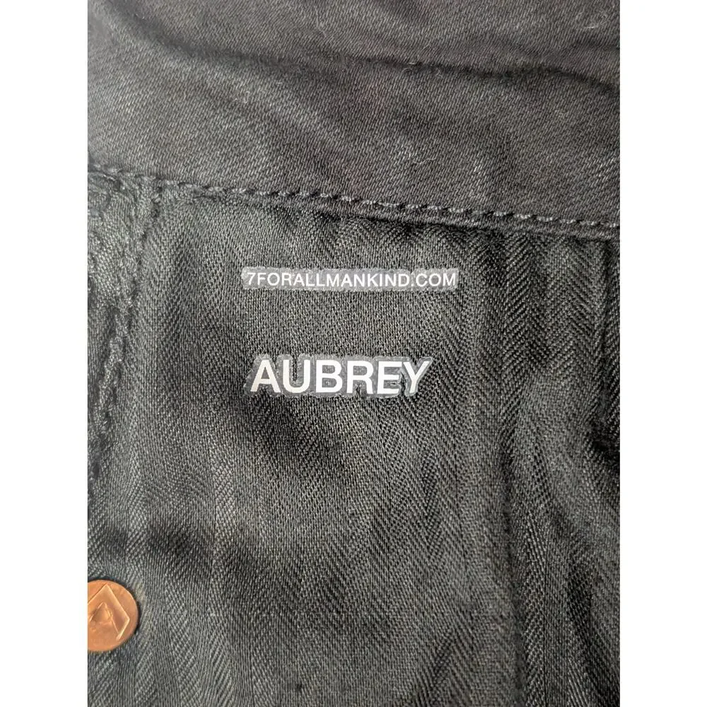 7 for All Mankind Jeans Women's 29 Black Aubrey b(air) High Rise Skinny(0620)